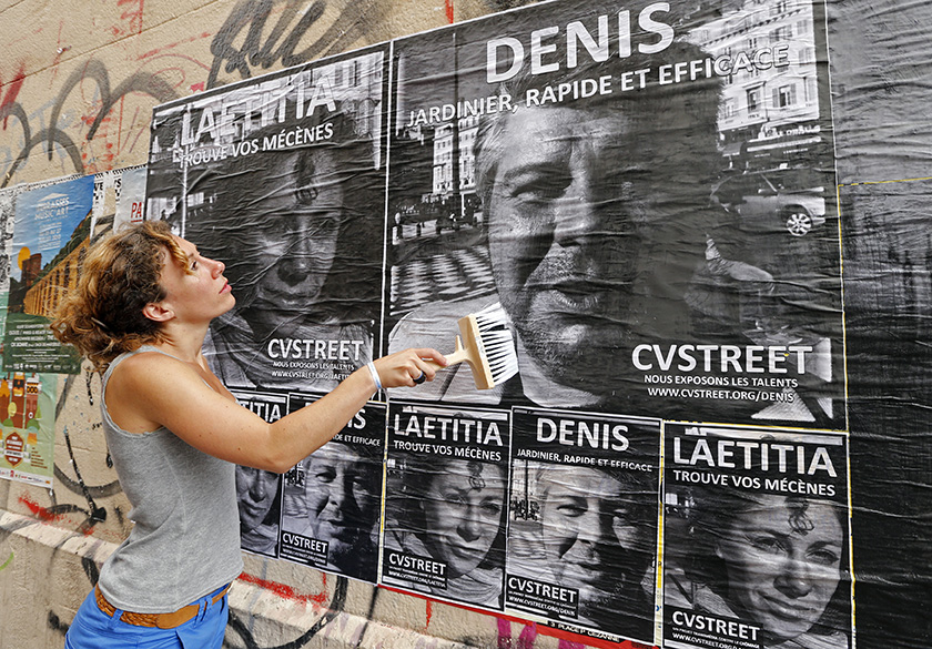 Affiche en situation urbaine