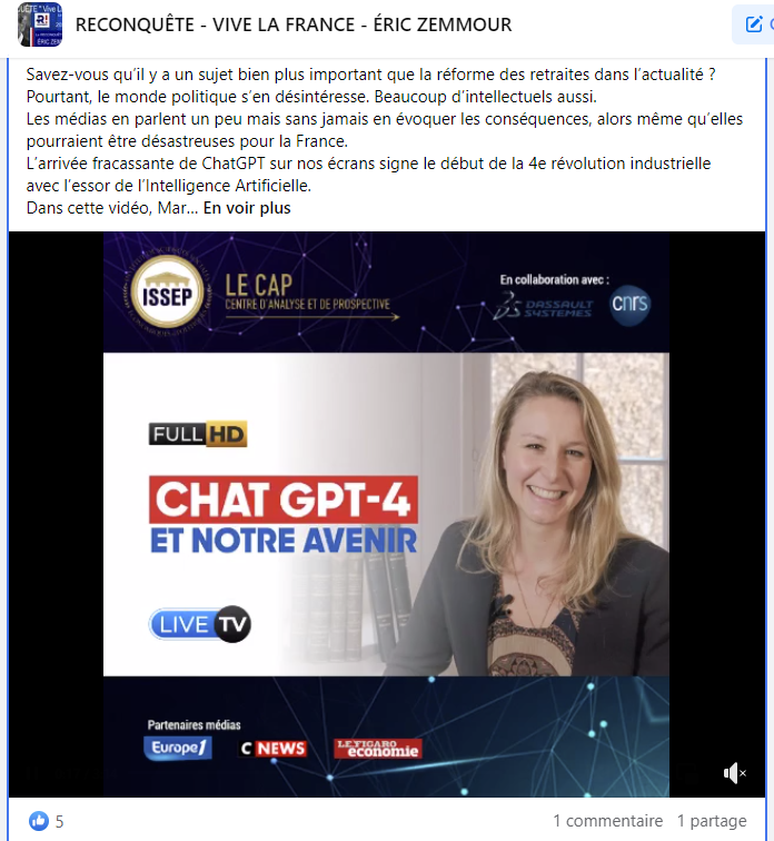 Groupe RECONQUÊTE - VIVE LA FRANCE - ÉRIC ZEMMOUR